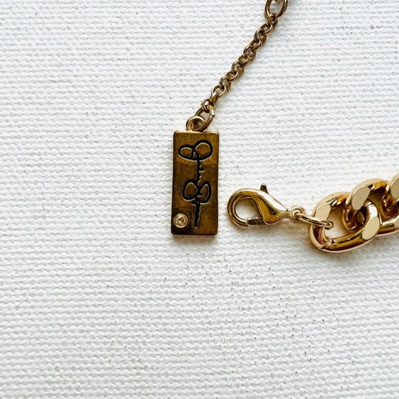 Jessica Simpson Love Frontal Evil Eye Moon Charm Necklace - Picture 3 of 3